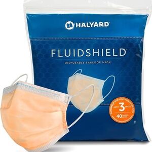 Halyard ASTM 47107 Fluidshield Level 3 Face Masks 40/box